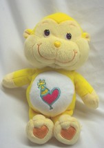 Care Bear Cousins Yellow Playful Heart Monkey 10" Plush Stuffed Animal Toy 2004 - $19.80