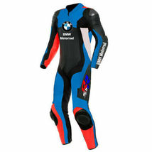 BMW Motorbike/Motorcycle Racing &amp; Riding Suit Men Leather Sports Jacket Suit - £203.73 GBP