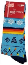 Aldi Mens Holiday Crew Socks 2 Pack Holiday Festive Fair Isle  - $9.99