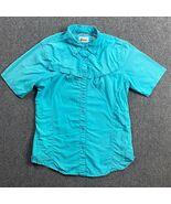World Wide Sportsman Fishing Shirt Women&#39;s Medium Blue Button Down Vente... - $273.99 MXN