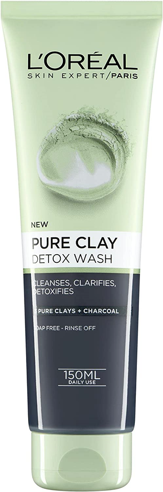 L'Oreal Paris Pure Clay Charcoal Detox Face Wash, 150 ml - £19.37 GBP