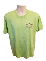 NYU Stem Step Best Science and Technology Program Adult Large Green TShirt - £12.90 GBP