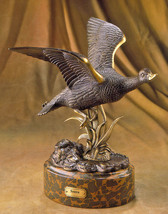 Soher 847 Large Figure Bronze Duck Marble Stand Spanish Handmade New - £3,244.58 GBP