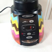 Oster French Bull 18-Speed Blender chevron rainbow zigzag BCSG18 glass p... - $79.00