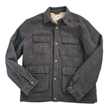 Lucky Brand Cargo Jacket Mens Size M Cheveron Stitching With Wool Lining... - $49.45