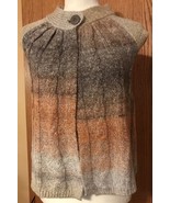 Vintage Crystal Kobe Petite Sm. Open front Cardigan Vest NWT - $541.61 MXN