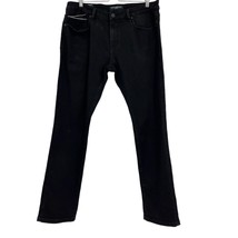 Cult of Individuality Black Jeans 36 X 33 mens rocker slim denim distres... - £51.43 GBP