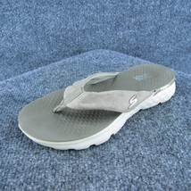 Skechers Gogamat Women Flip Flop Sandal Shoes Brown Textile Size 5 Medium - $24.75