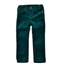 Childrens Place Toddler Boys Christmas Green Corduroy Pants Size 4T Adjustable - $13.44