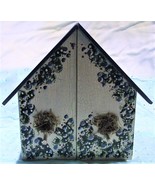 Handcrafted Wooden Rustic Distress Folk Art Birdhouse Bookends - €19,82 EUR