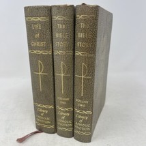 Lot of 3 Library of Catholic Devotion Bible Story Life of Christ 1965 19... - £19.12 GBP