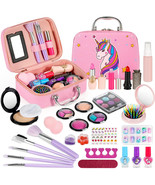 Children&#39;s make-up set for girls, 27 pieces washable cosmetic set with m... - $24.42