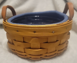 Longaberger Saffron Booking Basket With Liner &amp; Protector (2002) - $14.20