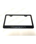 3D (Black) Honda Emblem Badge Black Powder Coated Metal License Plate Frame - $23.95