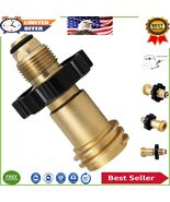 Universal Brass Propane Tank Adapter Converts POL to Type 1 - Easy Grip ... - $37.18 CAD