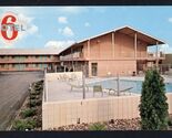 MOTEL 6 of DAVENPORT Iowa Building &amp; Swimming Pool * chrome not posted  - $6.68