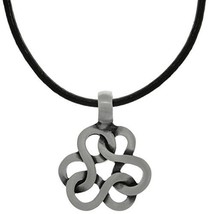 Jewelry Trends Celtic Infinity Knot Trinity Pewter Pendant Necklace 18&quot; - £31.89 GBP