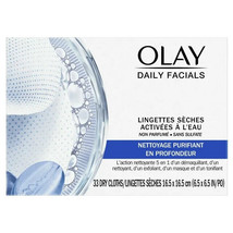 Olay Daily Facial Cleansing Cloths for a Deeply Purifying Clean 1 Pack - $12.34