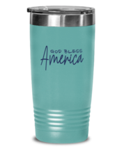 Independance Day Tumbler God Bless America Teal-T-20oz  - £22.71 GBP