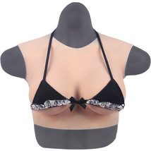 &#39;Vest Style&#39; Silicone Crossdresser Breast Forms Fake Boob Breastplate Dr... - $119.32+