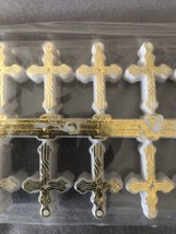 144 Tiny Charms Baptism First Communion Cross Party Favors Recuerdos De ... - $13.19