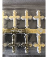 144 Tiny Charms Baptism First Communion Cross Party Favors Recuerdos De ... - $17.96 CAD