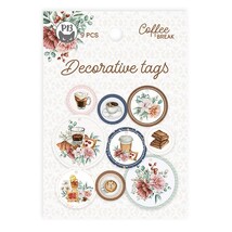 Coffee Break Double-Sided Cardstock Tags 9/Pkg- 01 P13COF21 - £12.81 GBP