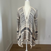 Free People Cardigan Sweater Women&#39;s Size Small Boho Drape Hem Button Fr... - $49.99