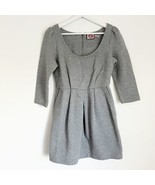 Juicy Couture Womens Quilted Knit Mini Sheath Dress Gray M Pockets - $34.27 CAD