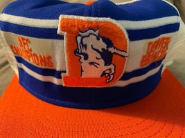 Vtg Denver Broncos NFL 80’s Mesh Trucker Snapback Hat Made In USA AFC ch... - £87.04 GBP