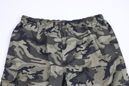 Vintage 90s Mens Size XL Distressed Wide Leg Convertible Cargo Pants Camouflage Item image 2