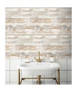 RoomMates-Peel and Stick Wallpaper Tan/Distressed One 20.5&quot;Wx16.5&#39;L roll - $45.64 CAD