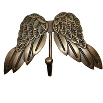 Clothes Hook set 7.8&quot; Vintage Pants Hanger Angel Wings Motif Strong Wall... - €87,26 EUR+