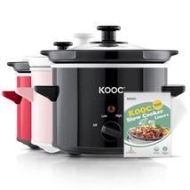 Small Slow Cooker, 2-Quart, Free Liners Included For Easy Clean-Up, Upgr... - £43.90 GBP