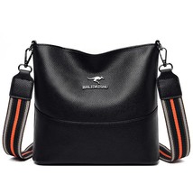 Women Leather Shoulder Bag  Designer  PU Leather Bucket Tote Shopper Travel Cros - £38.84 GBP