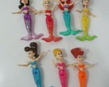 Disney Princess Ariel 6 Sisters Mermaid Dolls glitter tail fins 30th ann... - £28.12 GBP