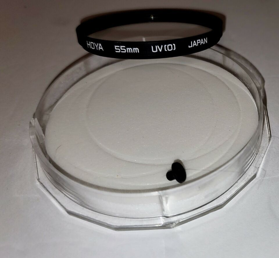 Hoya 55mm UV (0) Filter with Case 100% positive fb - £11.45 GBP