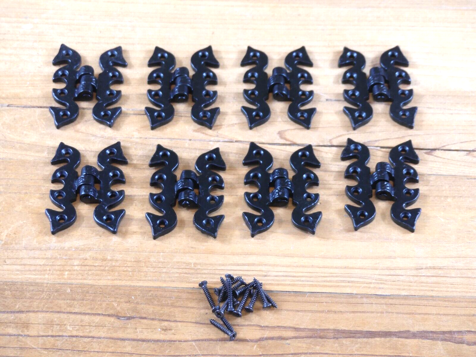 8 Hinges 2 3/4&quot; Long Decorative Butterfly Hinge Cabinet Gate Iron Hand F... - $39.99