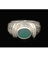Vintage  Marcasites Sterling Silver Ring Band Size 8 Art Deco  BoHo Ring - £45.93 GBP