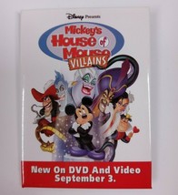 Disney Mickey&#39;s House of Mouse Villains Promotional Movie Pin Limited Ed... - $157.11 MXN