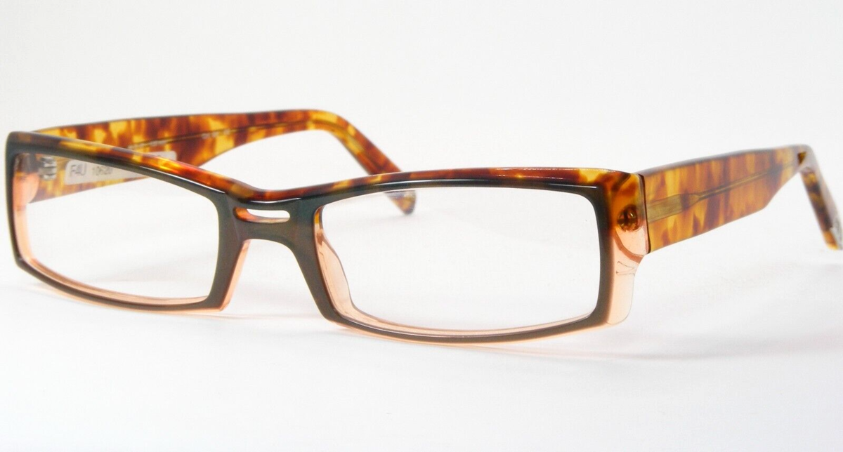 Frame4U Matteo GK Green /Light Tortoise UNIQUE RARE EYEGLASSES 4U 53-17-... - $58.38