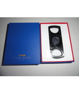 Elie Bleu cigar cutter in satin polished black stainless steel - $268.75 CAD