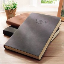 Large A4 Leather Grid Paper Notebook 480 Pages Graph Paper Diary 8.3&quot; x ... - £31.12 GBP