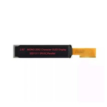 SPI 2.93&quot; 20x2 Character OLED Display 2002 US2066 driver Red - $327.23 MXN