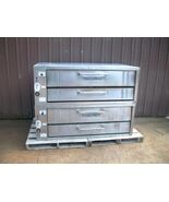 STONE PIZZA OVENS COMMERCIAL  BAKERS PRIDE 451 NATURAL DECK GAS DOUBLE N... - $5,935.05