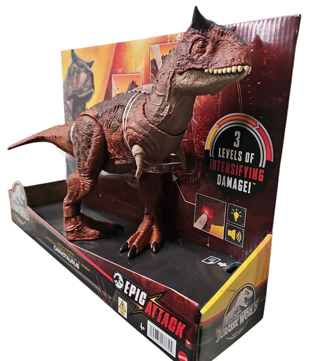 JURASSIC WORLD EPIC Attack Battle Chompin' Carnotaurus Dinosaur Sound JURASSIC WORLD EPIC Attack Battle Chompin' Carnotaurus Dinosaur Sound