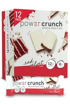 Power Crunch Protein Wafer Bars- High Protein Snacks with Delicious Taste- Red V - £35.83 GBP