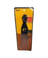 Antonio&#39;s Afro Fist Fan Pik 12” Steel Teeth Peace Sign Vintage Retro Sealed - $506.63 MXN