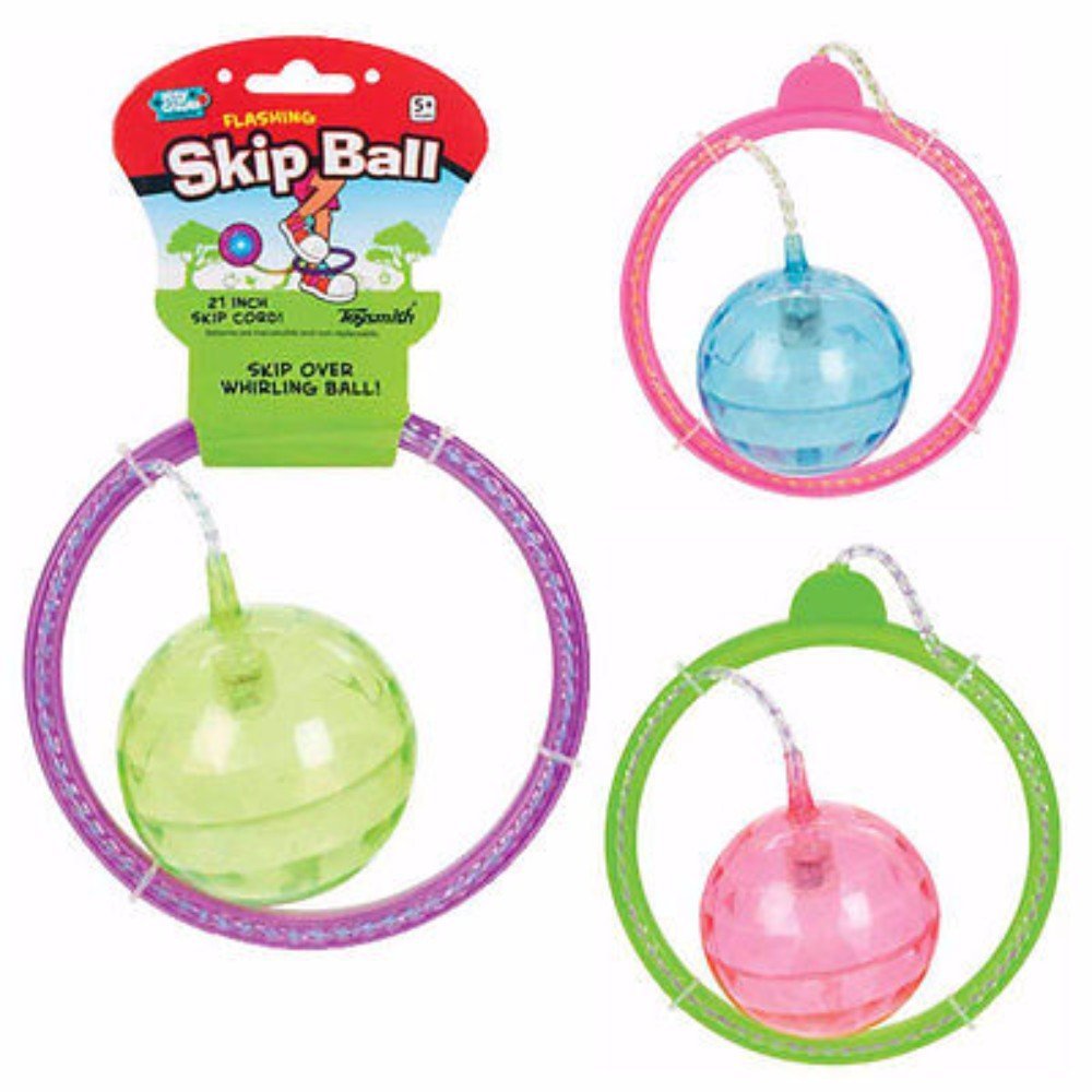 Primary image for FLASHING SKIP BALL hop-it skipit jump rope exercise Skipping Fun Toy LIGHTED NEW