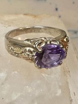 Black Hills Gold ring size 11 purple band sterling silver women - £120.41 GBP